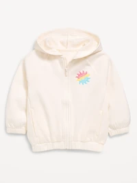 Printed Zip Hoodie for Toddler Girls