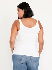 First-Layer Scoop-Neck Tank Top