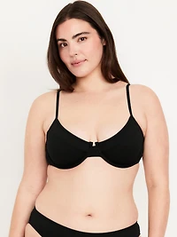 Textured Underwire Balconette Swim Top
