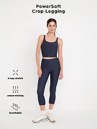 High-Waisted PowerSoft Crop Leggings