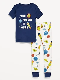 Snug-Fit Graphic Pajama Set for Toddler & Baby