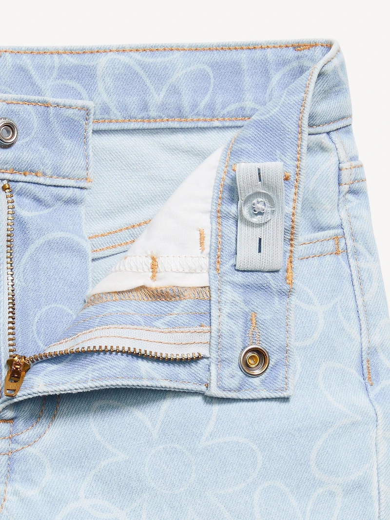 Printed High-Waisted Flare-Leg Jeans for Girls