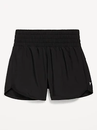 High-Waisted Dolphin-Hem Run Shorts for Girls