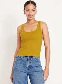 Ribbed Crop Tank Top