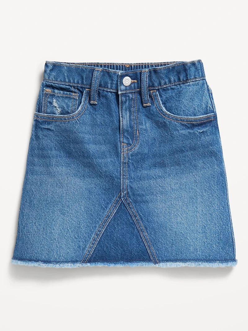 High-Waisted Jean Skirt for Girls