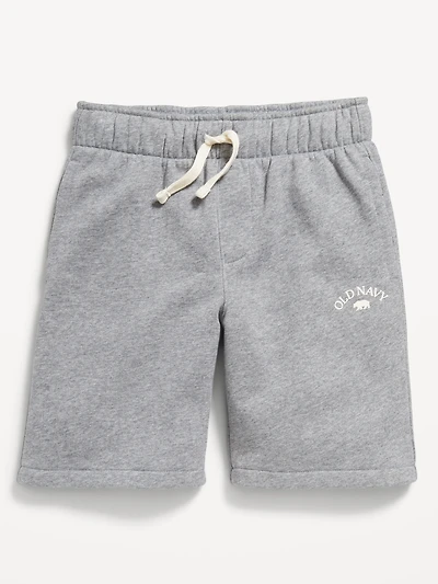 Below Knee Fleece Logo-Graphic Jogger Shorts for Boys