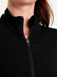 StudioSmooth Full-Zip Cropped Jacket