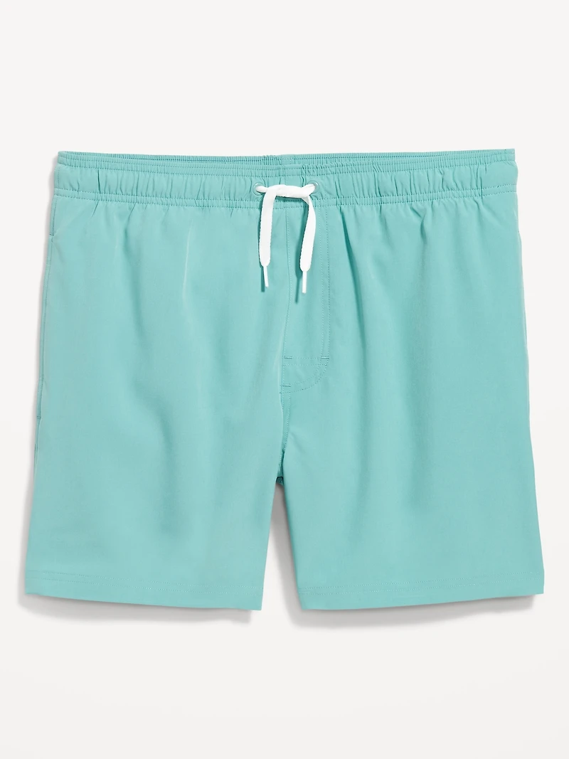 Solid Swim Trunks - 5-inch inseam