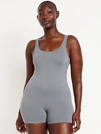 Seamless Ribbed Short Bodysuit