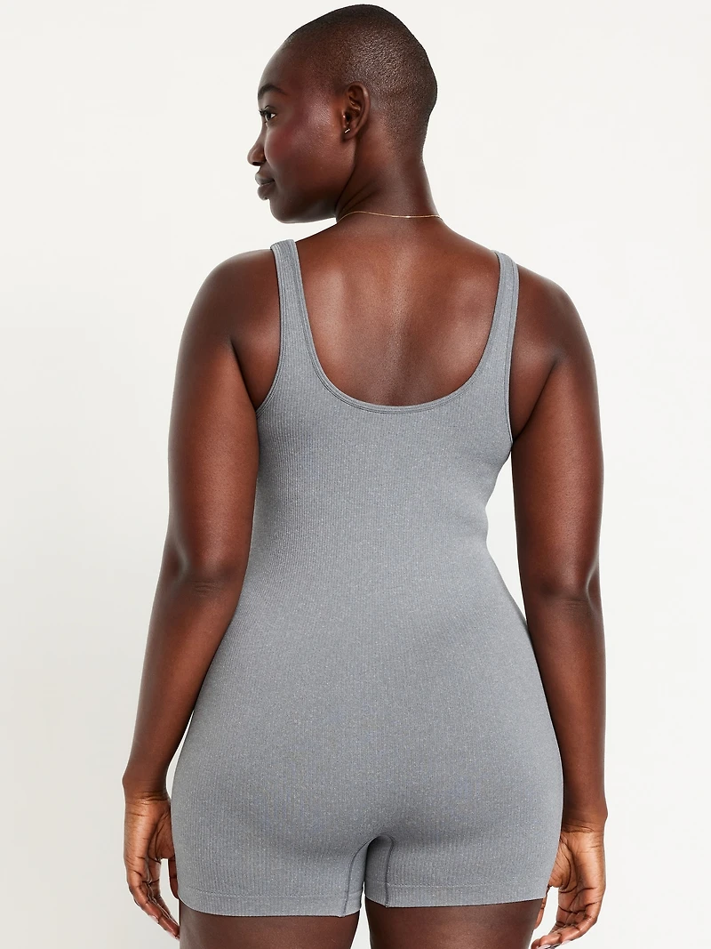 Seamless Ribbed Short Bodysuit