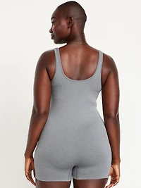 Seamless Ribbed Short Bodysuit