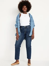 Curvy High-Waisted OG Straight Button-Fly Ankle Jeans