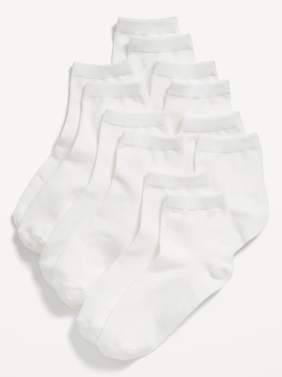 Quarter-Crew Socks 6-Pack for Girls