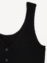 Button-Front Sweater Vest