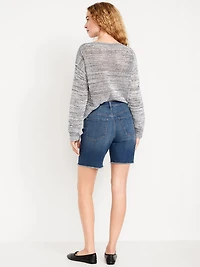 High-Waisted OG Button-Fly Jean Shorts -- 7-inch inseam