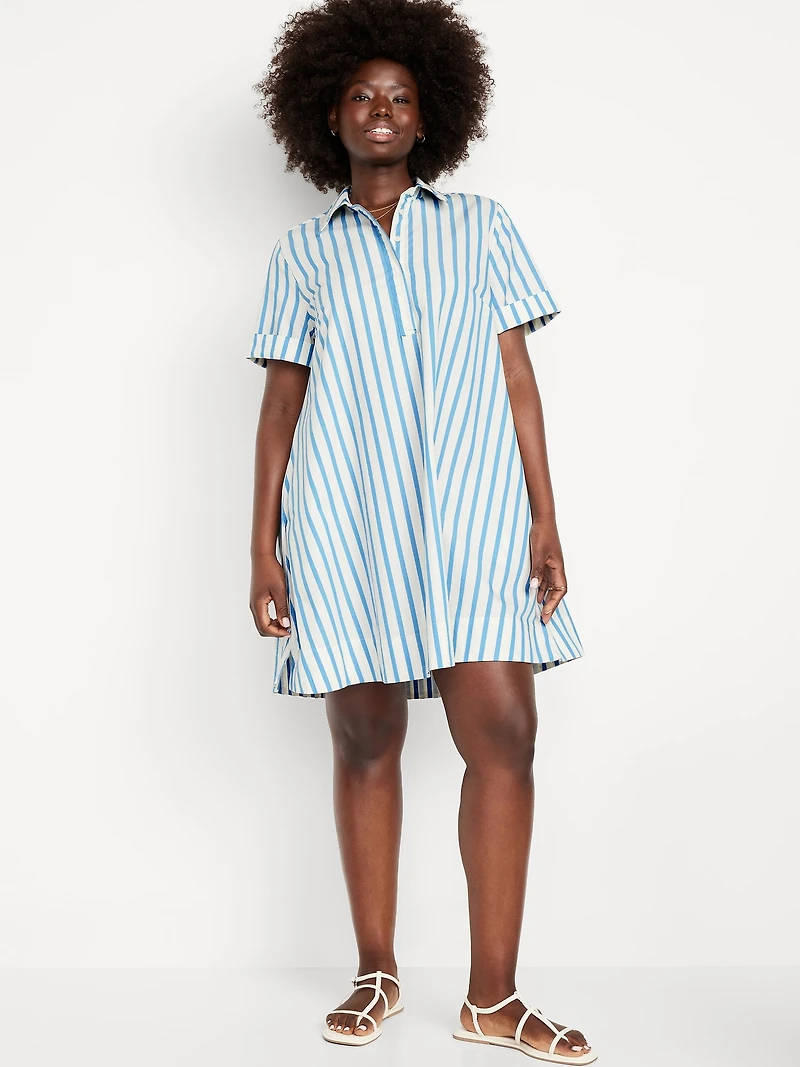 Mini Swing Shirt Dress