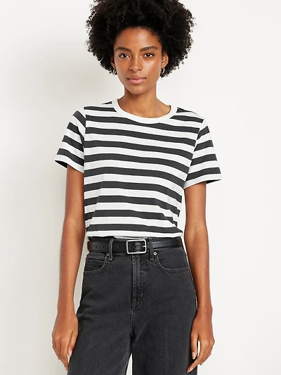 EveryWear Crew-Neck Striped T-Shirt