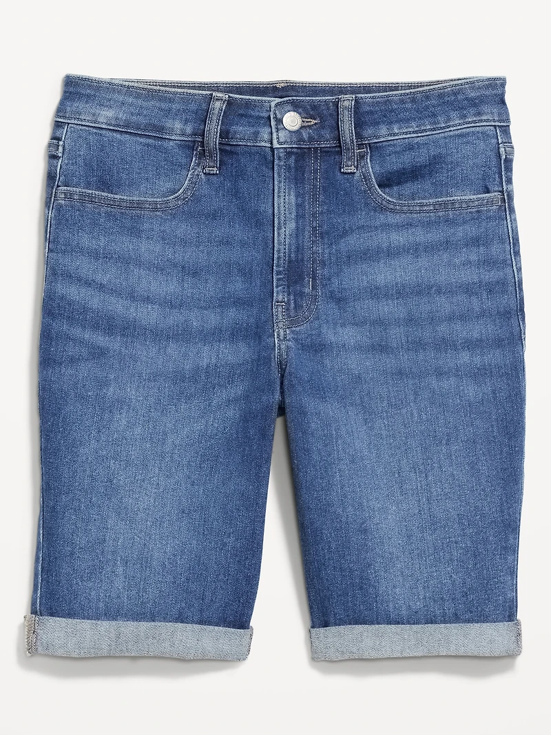 High-Waisted Wow Jean Shorts -- 9-inch inseam