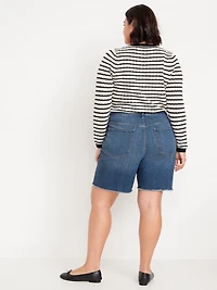 High-Waisted OG Button-Fly Jean Shorts -- 7-inch inseam
