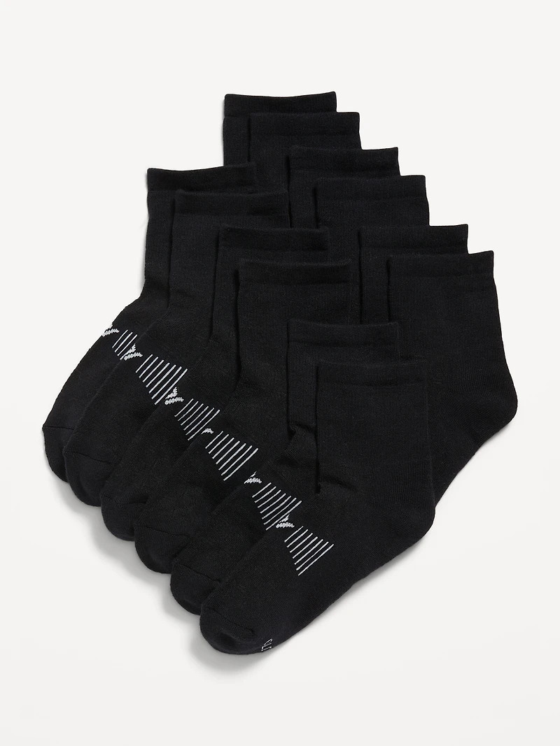 Quarter Crew Go-Dry Performance Socks 6-Pack for Boys