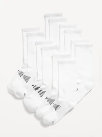 Gender-Neutral Crew Go-Dry Socks 6-Pack for Kids