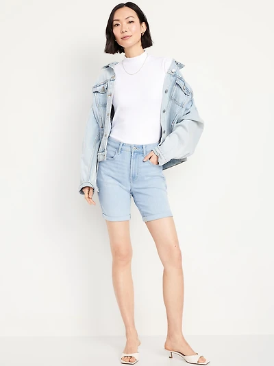 High-Waisted Wow Jean Shorts - 7-inch inseam