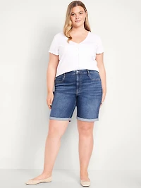 High-Waisted Wow Jean Shorts -- 9-inch inseam