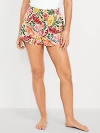 Poplin Boxer Pajama Shorts