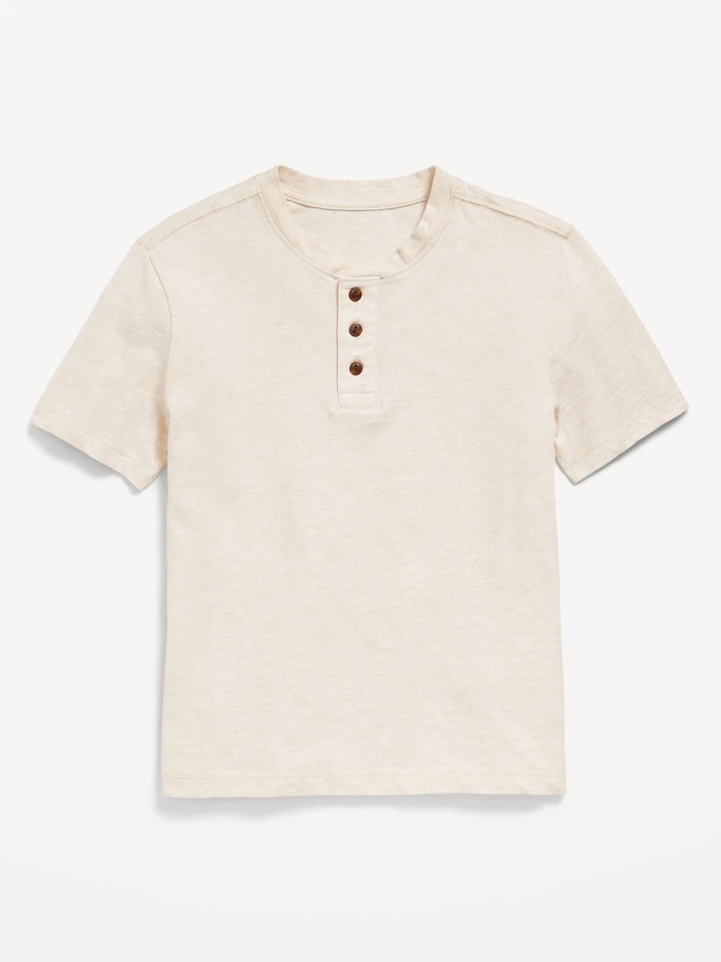 Short-Sleeve Henley T-Shirt for Boys