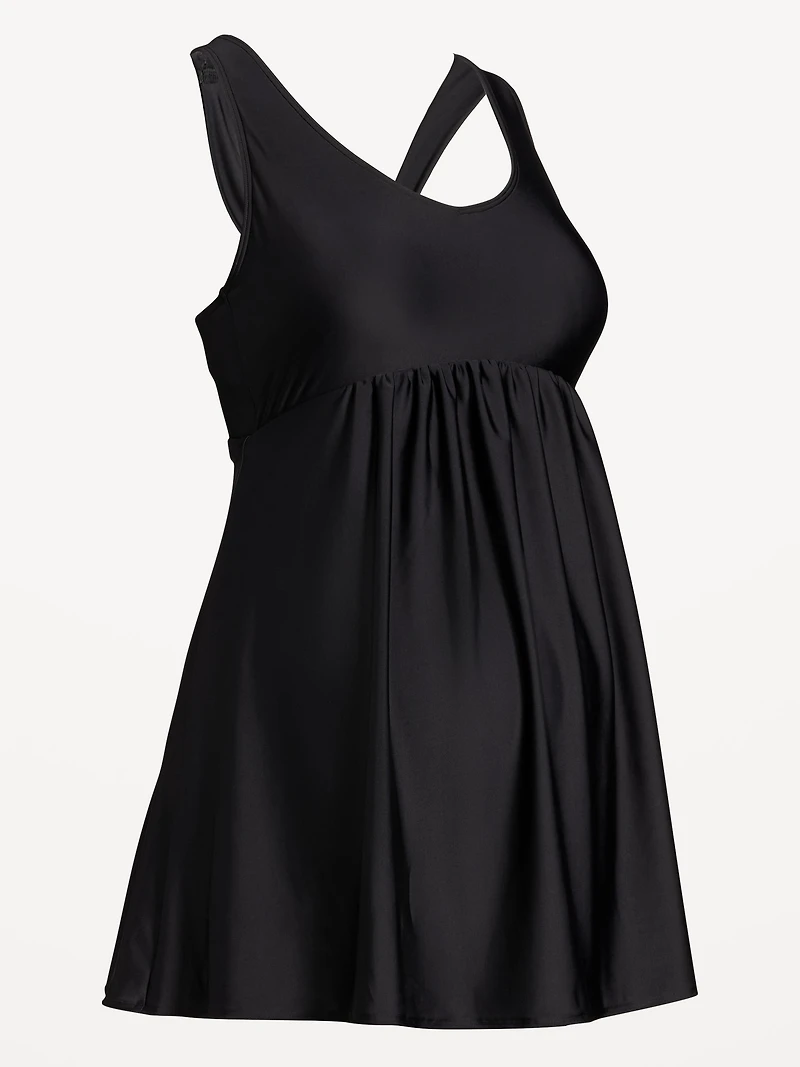 Maternity Halter Swim Dress