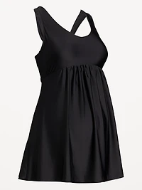 Maternity Halter Swim Dress