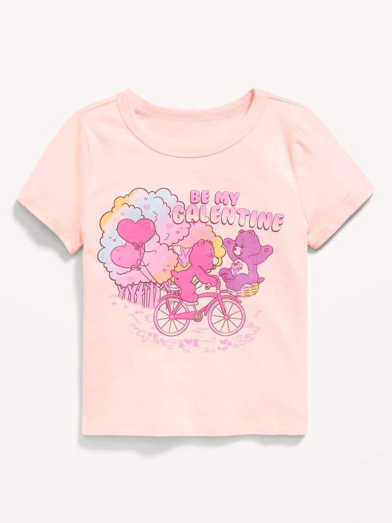 Fitted Short-Sleeve Licensed Graphic T-Shirt for Girls