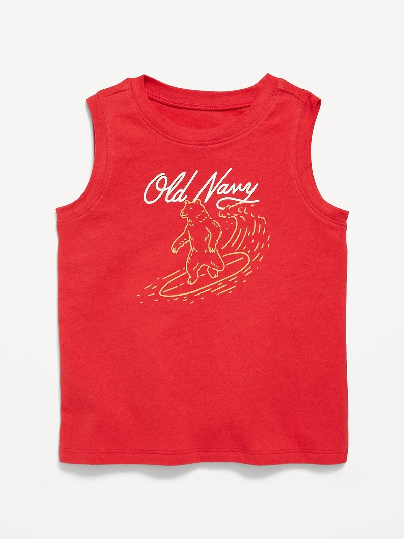 Logo-Graphic Tank Top for Toddler Boys