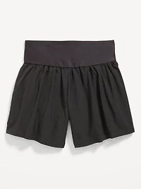 High-Waisted StretchTech Performance Shorts for Girls