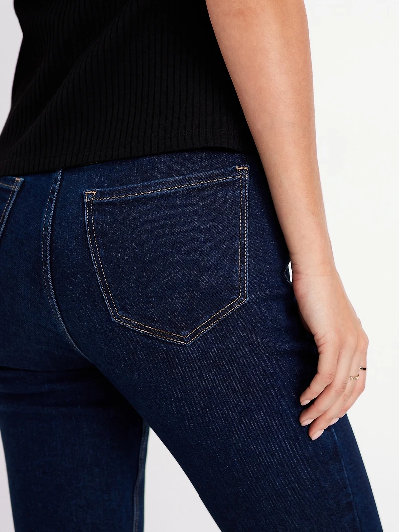 High-Waisted Rockstar Slim Capri Jeans