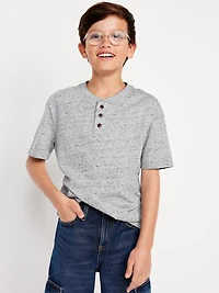 Short-Sleeve Henley T-Shirt for Boys
