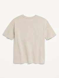 Oversized Short-Sleeve Pocket T-Shirt for Boys