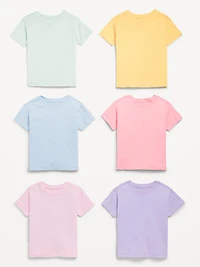 Short-Sleeve T-Shirt 6-Pack for Toddler Girls