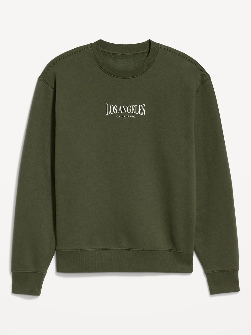 Loose Graphic Rotation Crew-Neck Sweatshirt
