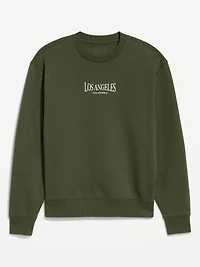 Loose Graphic Rotation Crew-Neck Sweatshirt