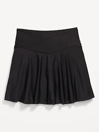 High-Waisted Crossover PowerSoft Skort for Girls