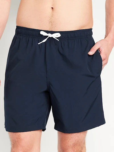 Solid Swim Trunks - 7-inch inseam