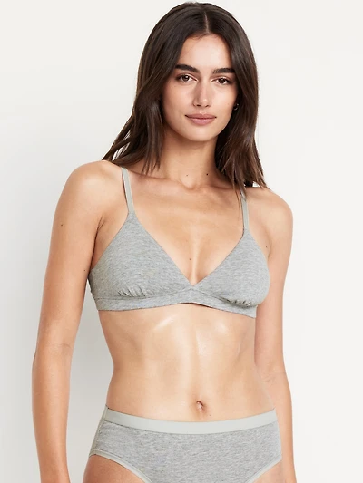 Everyday Cotton Triangle Bralette