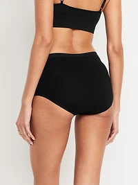 High-Waisted Everyday Brief Cotton Underwear 6-Pack