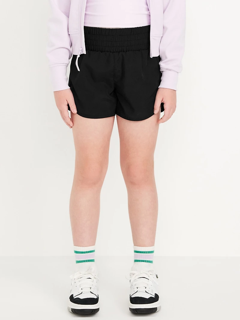 High-Waisted Dolphin-Hem Run Shorts for Girls