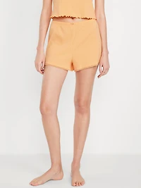 Pointelle Pajama Shorts