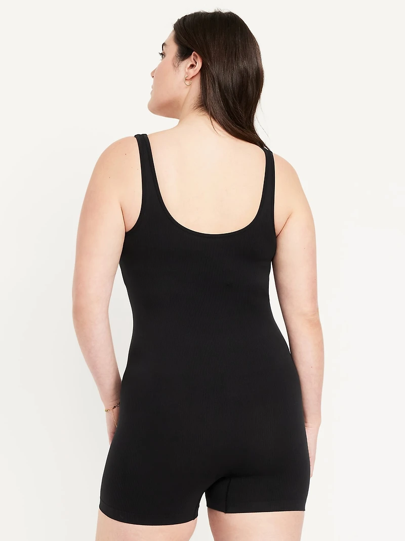 Seamless Ribbed Short Bodysuit
