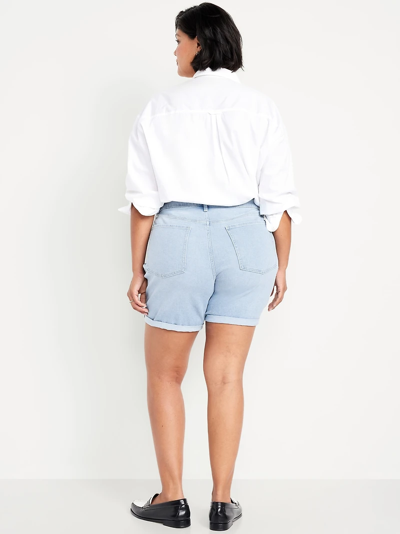 High-Waisted Wow Jean Shorts -- 7-inch inseam