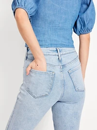 High-Waisted Rockstar Slim Capri Jeans