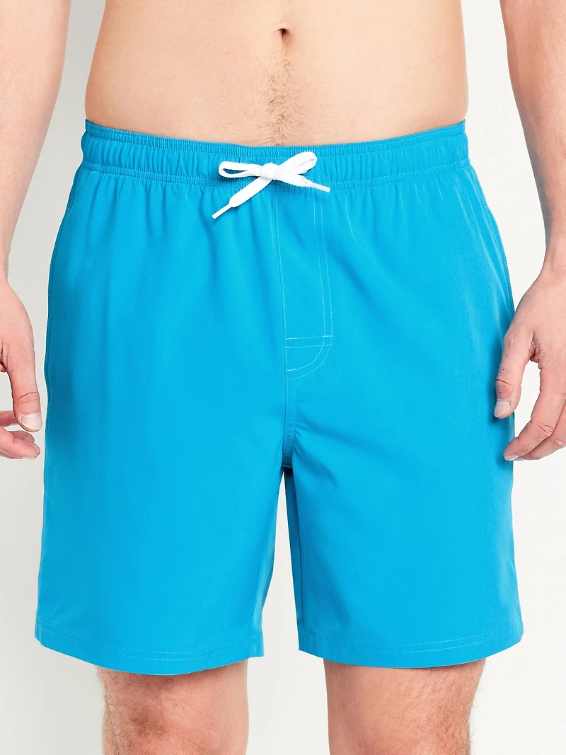 Solid Swim Trunks - 7-inch inseam